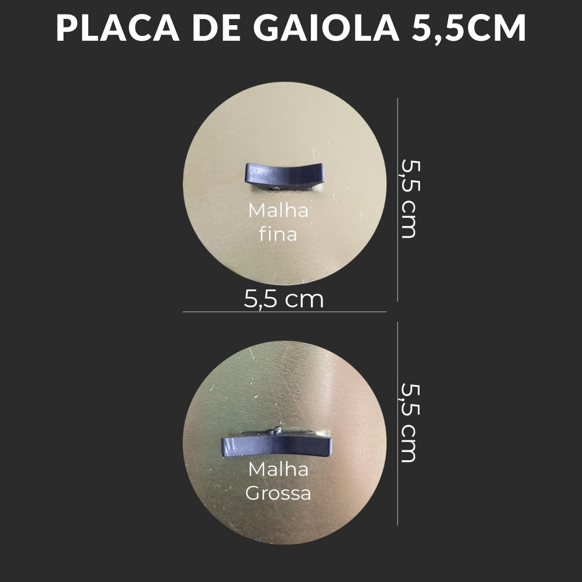 Placa de gaiola - Tico-Tico