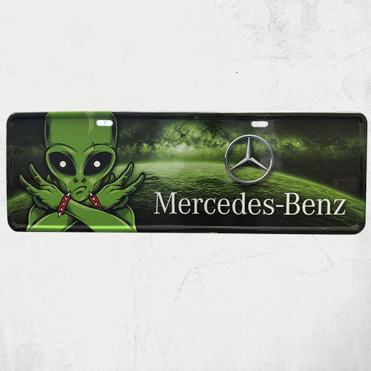 Placa modelo carro - ET Mercedes