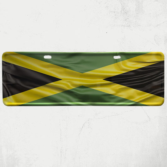 Placa modelo carro - Bandeira Jamaica