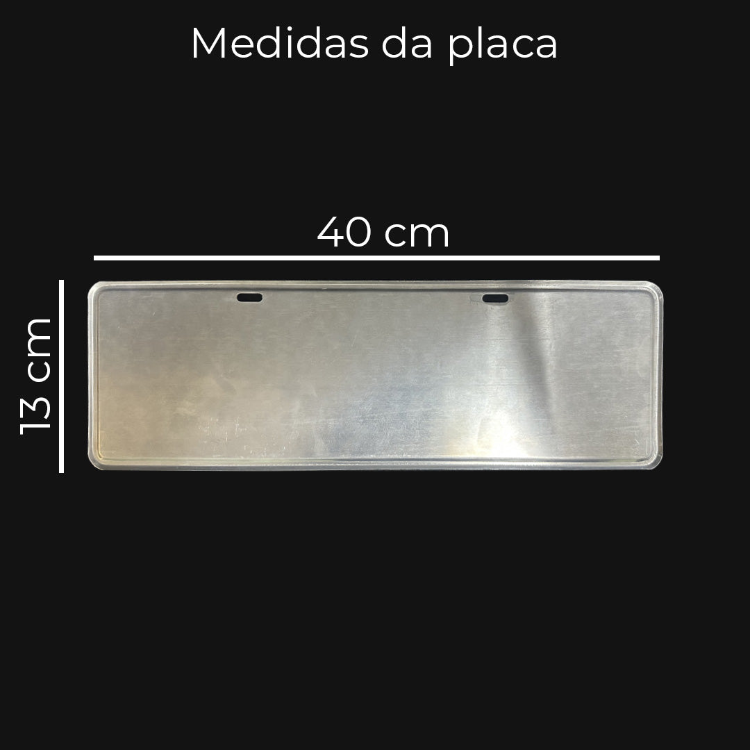 Placa modelo carro - Scania Pistão