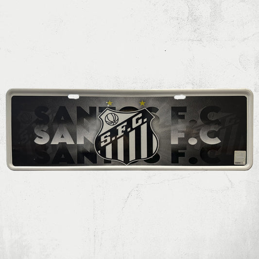 Placa modelo carro - SantosFC